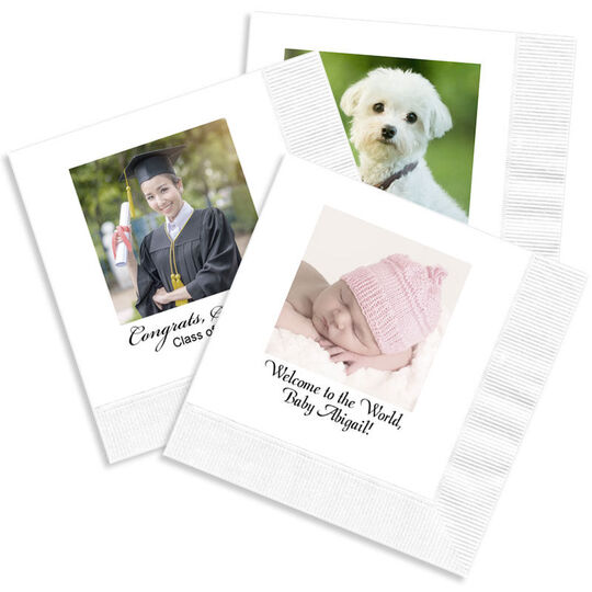 Design Your Own Full Color Photo Napkins